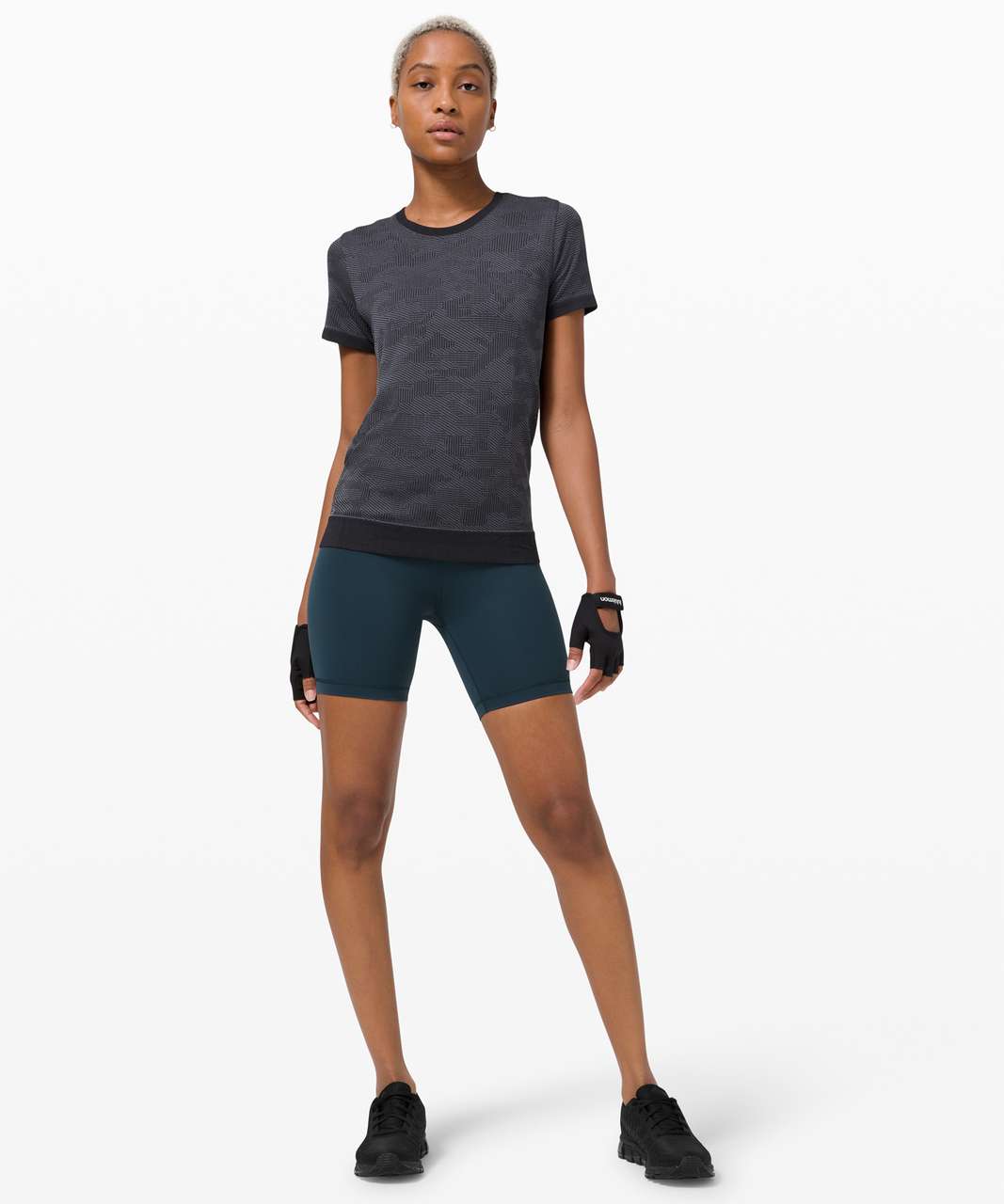 Lululemon Swiftly Breathe Short Sleeve - Black / Black - lulu fanatics