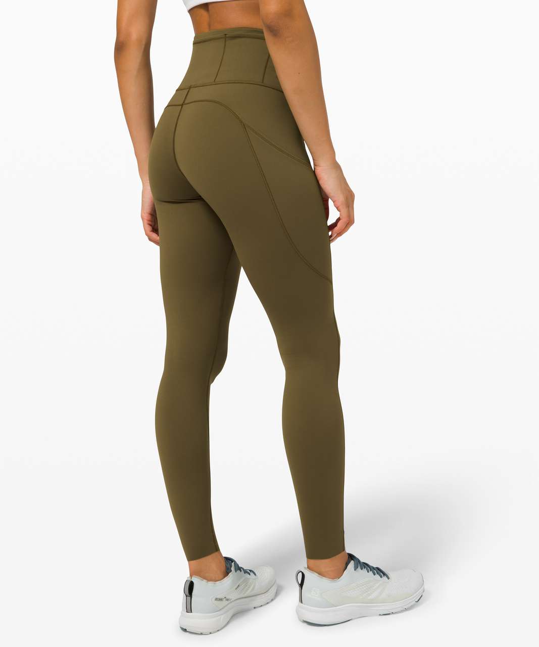 Lululemon Fast & Free 7/8 Tight II *Nulux 25 - Incognito Camo Multi Gator  Green - lulu fanatics