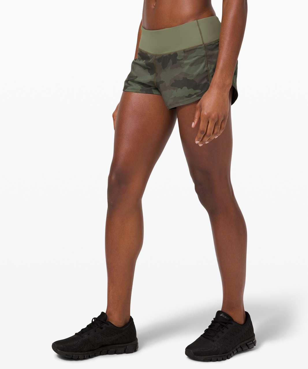 Lululemon Speed Up Short *2.5" - Heritage 365 Camo Green Twill Multi / Green Twill