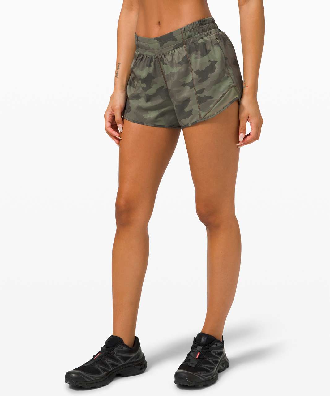 lululemon athletica, Shorts, Lululemon Hotty Hot Lowrise Lined Short 25 Heritage  365 Camo Green Twill