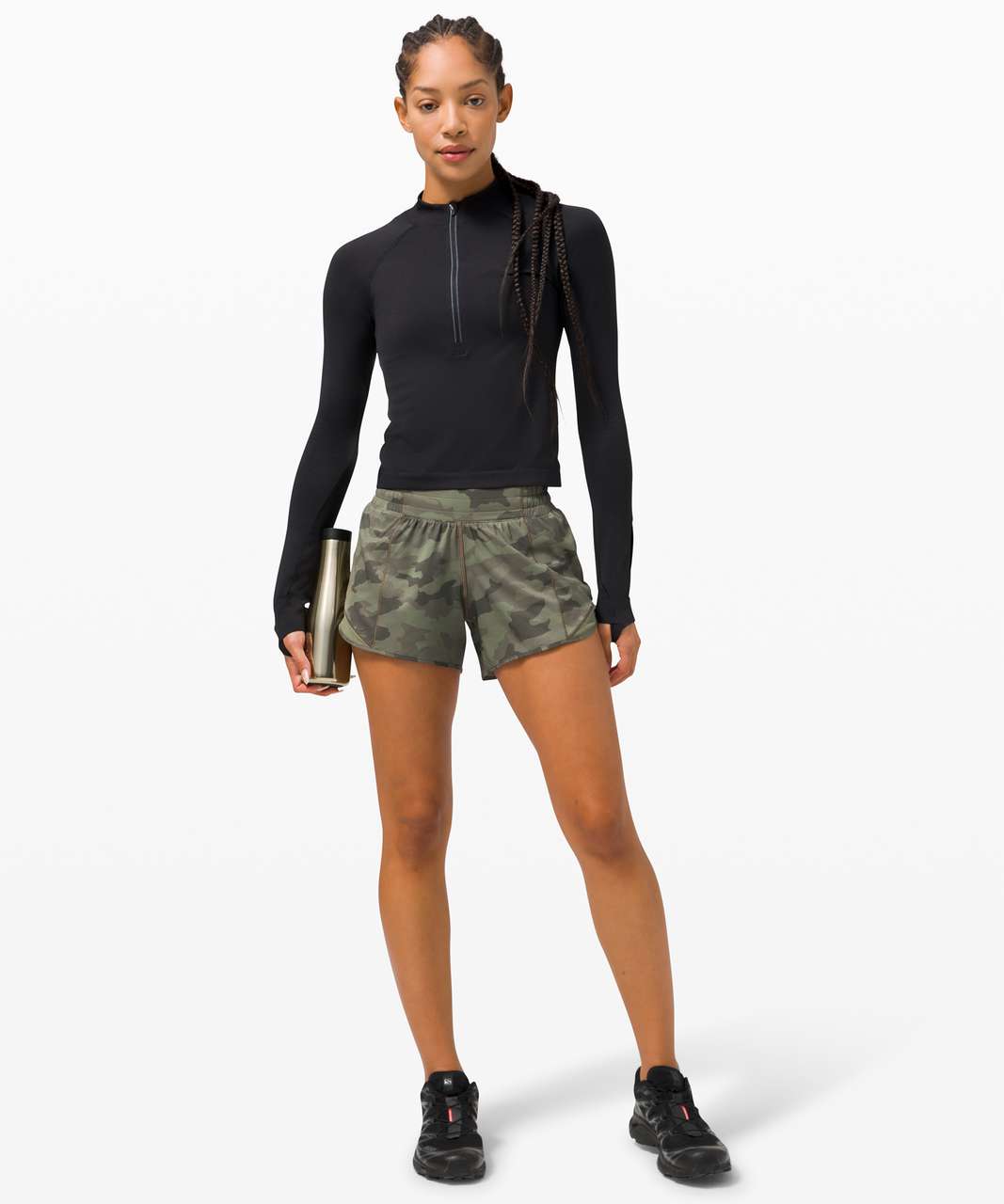 lululemon athletica, Shorts, Lululemon Hotty Hot Short Ii 25 Heritage 365  Camo Green Twill Multi