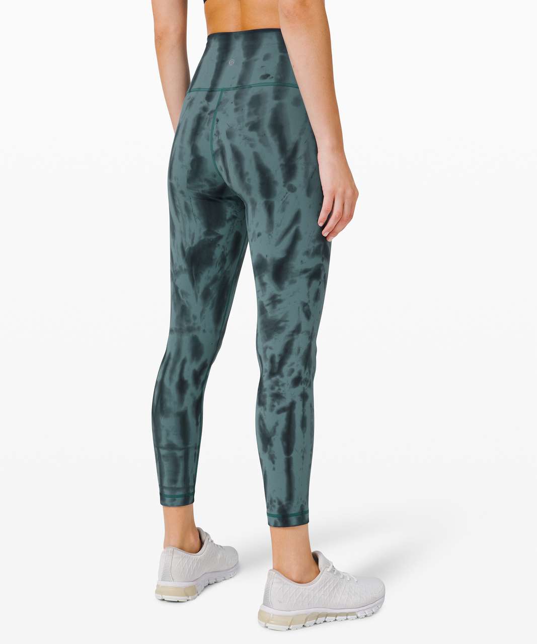 Lululemon Wunder Train High-Rise Tight 25" *Wash - Forest Shibori Graphite Grey Desert Teal