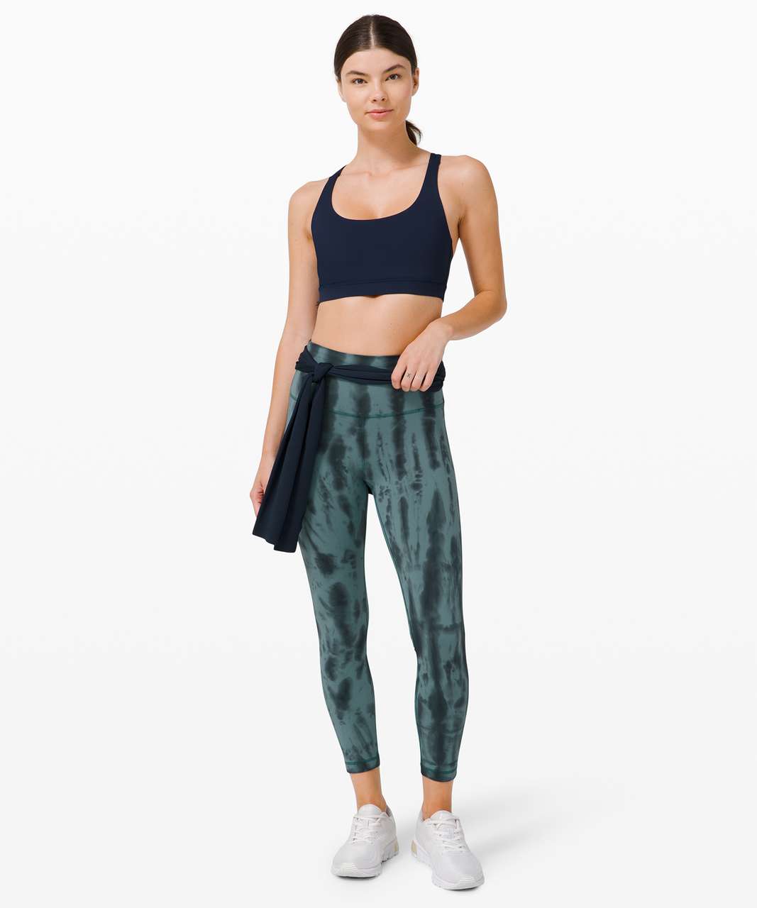 Lululemon Wunder Train High-Rise Tight 25" *Wash - Forest Shibori Graphite Grey Desert Teal