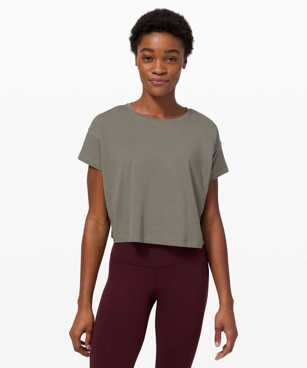 Lululemon Cates Tee - Grey Sage