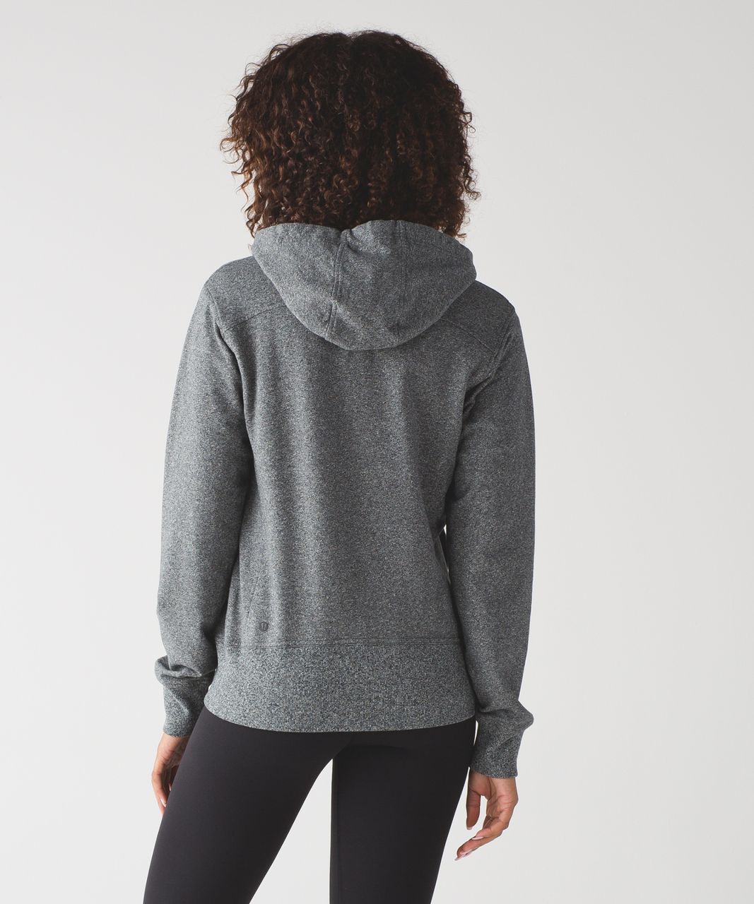 Lululemon Split Pullover - Heathered Speckled Black / Black - lulu fanatics