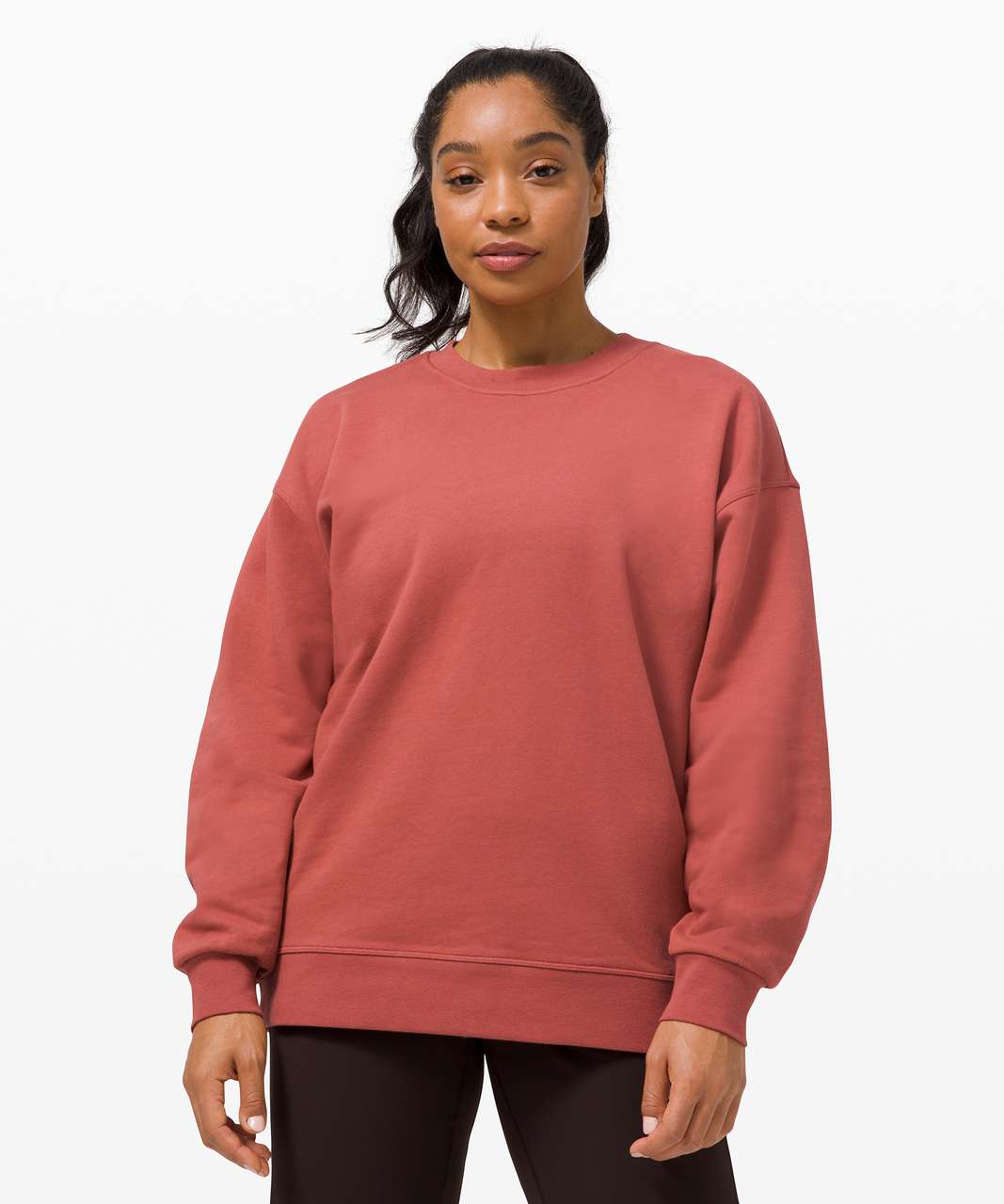 Lululemon Perfectly Oversized Crew - Soft Cranberry