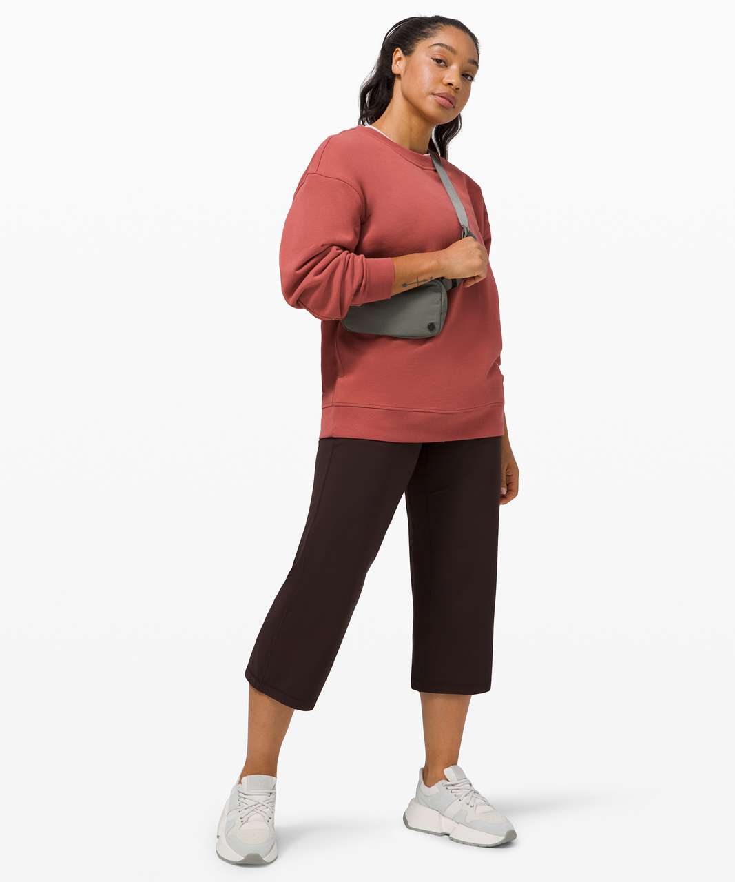 Lululemon Perfectly Oversized Crew - Soft Cranberry - lulu fanatics