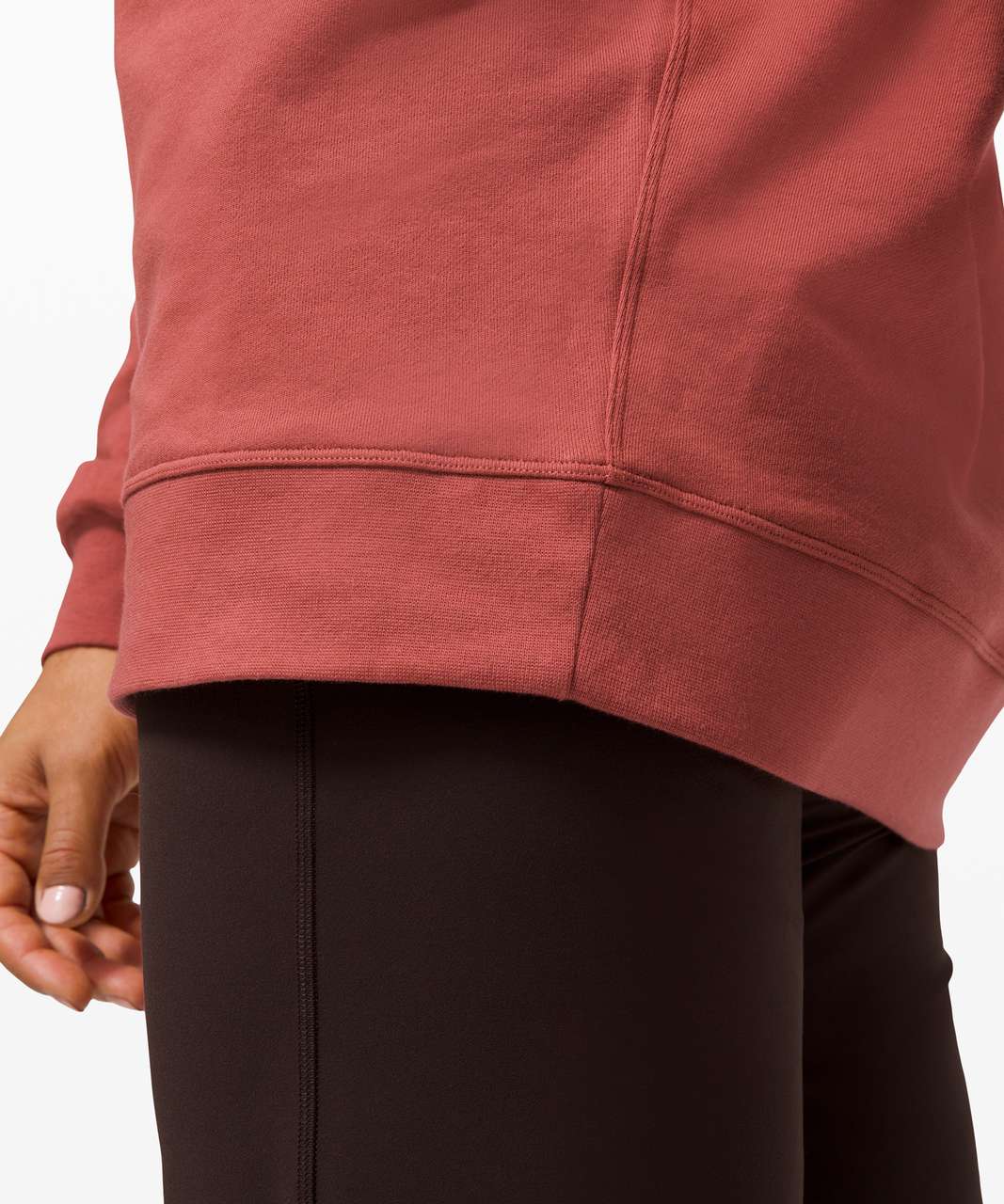 Lululemon Perfectly Oversized Crewneck Sweatshirt Soft Cranberry size 12