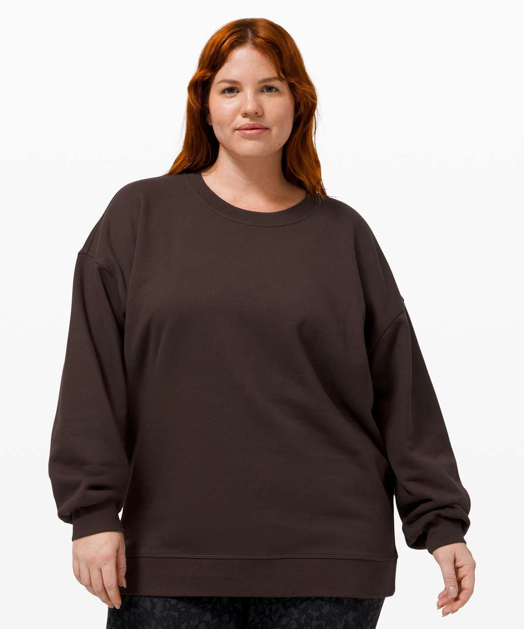 Lululemon Perfectly Oversized Crew - Heathered Core Light Grey - lulu  fanatics