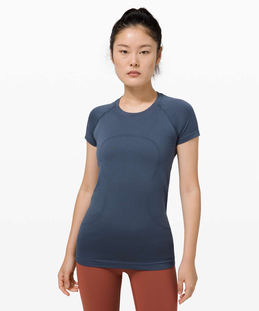 Lululemon Swiftly Tech Short Sleeve 2.0 - Iron Blue / Iron Blue - lulu  fanatics