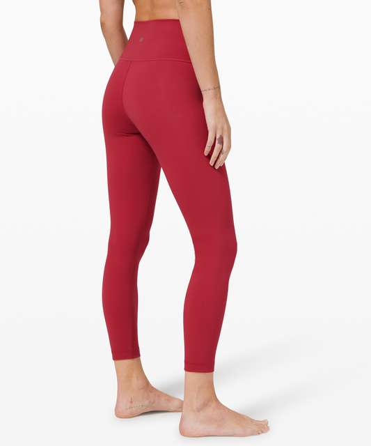 Lululemon Size 6 Wunder Under HR Tight 25 *F Coral Pink RUSC