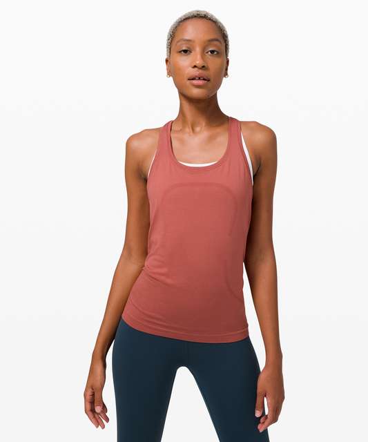 Lululemon Swiftly Tech Racerback - Heathered Blue Denim - lulu fanatics