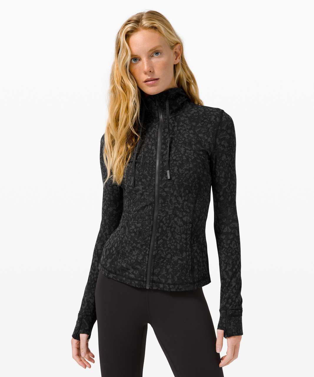 Lululemon Hooded Define Jacket *Nulu - Code Emboss Black - lulu fanatics