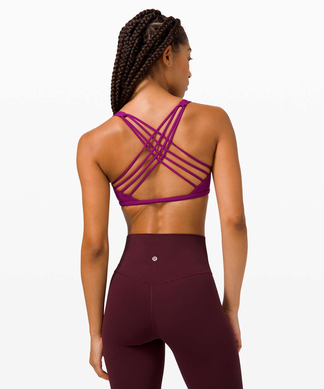 Lululemon License to Train Triangle Bra Light Support, A/B Cup *Logo -  Meadowsweet Pink - lulu fanatics