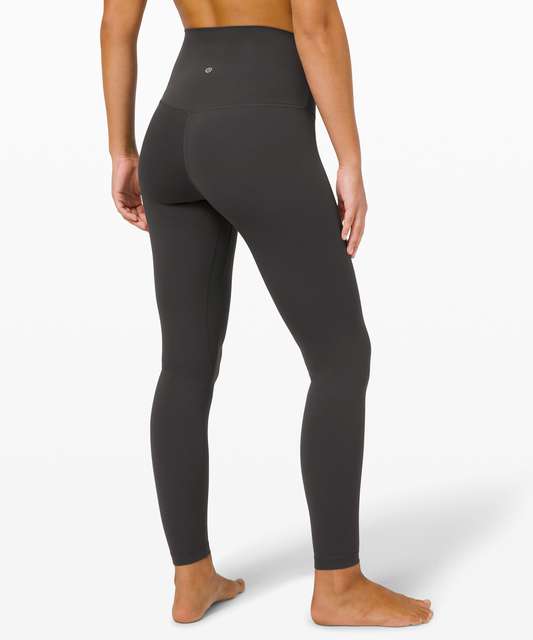 NEW LULULEMON Align 25 Pant 8 Mini Heathered Herringbone Black