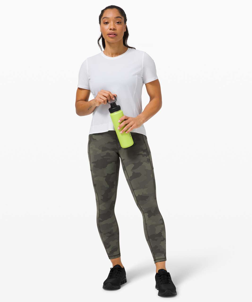 Lululemon Invigorate High-Rise Crop 23 - Heritage 365 Camo Green