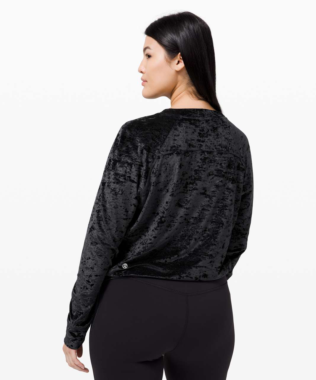 Lululemon Warm Down Crew *Crushed Velvet - Black