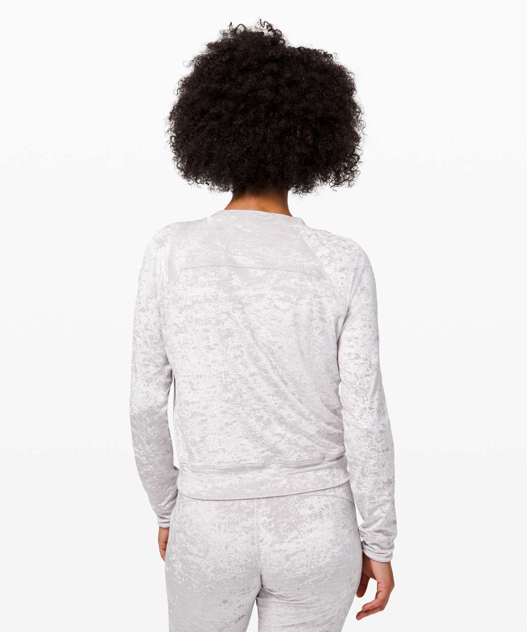 Lululemon Warm Down Crew *Crushed Velvet - Chrome