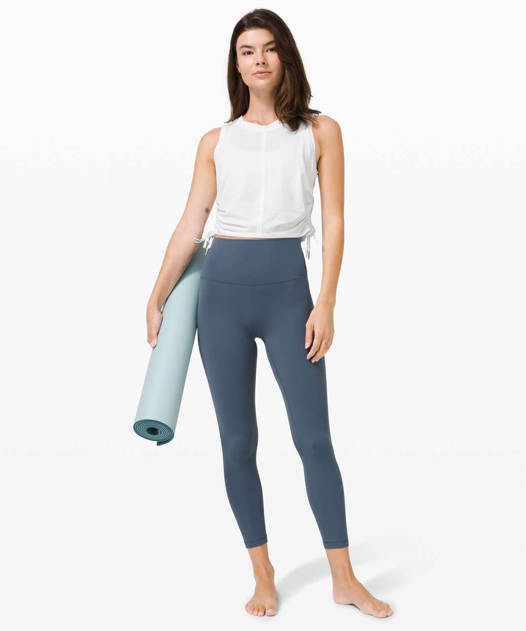 Lululemon Cinch It Tank - Mineral Blue - lulu fanatics