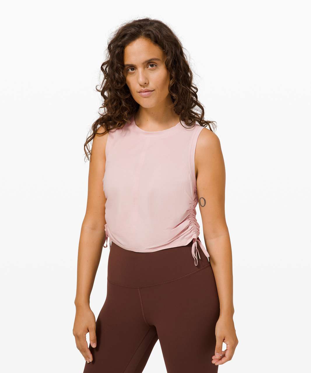 Lululemon Cinch it Up Tank Top - Misty Pink - lulu fanatics