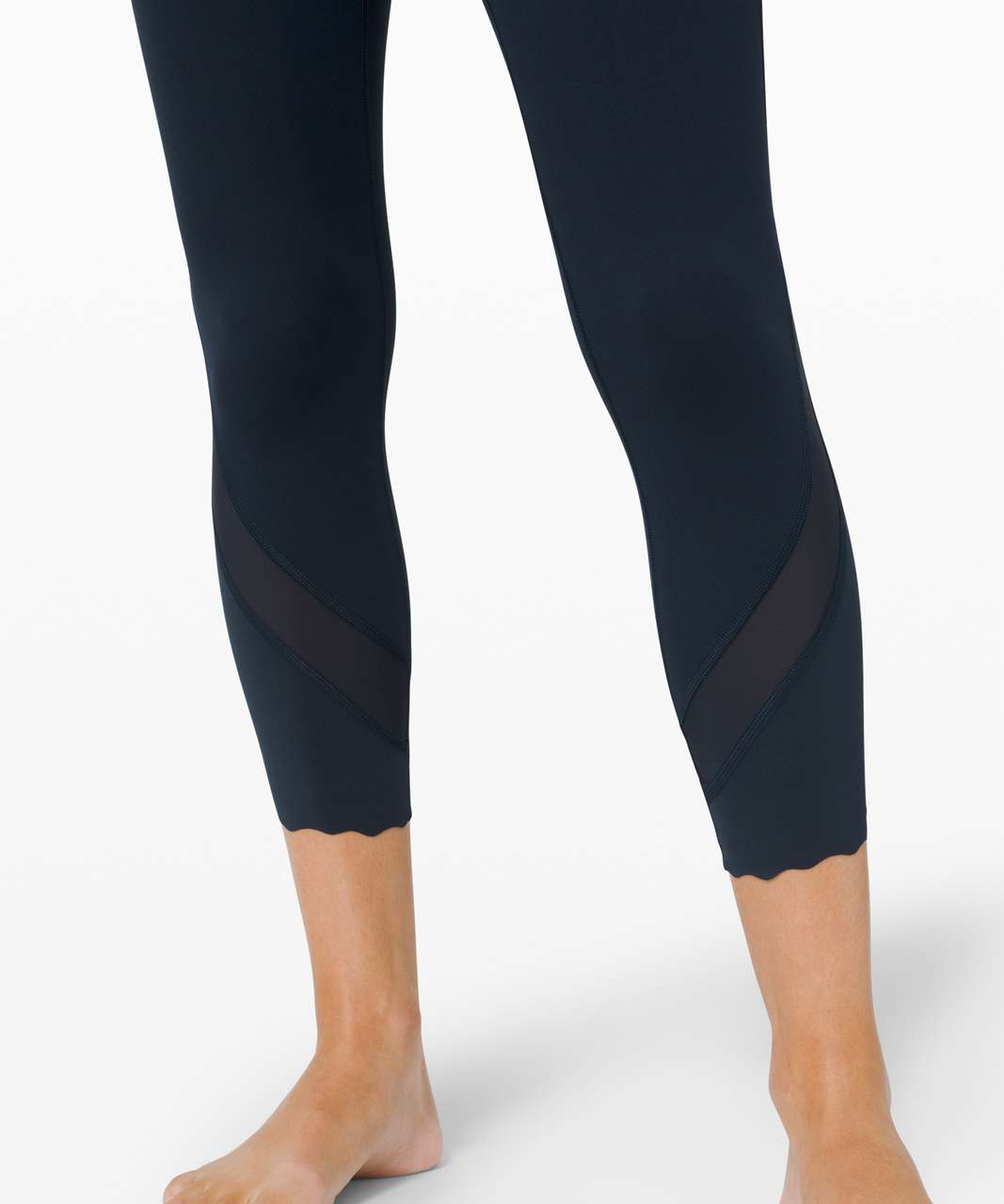 Lululemon Wunder Under High-Rise Crop 23" *Updated Scallop Full-On Luxtreme - True Navy