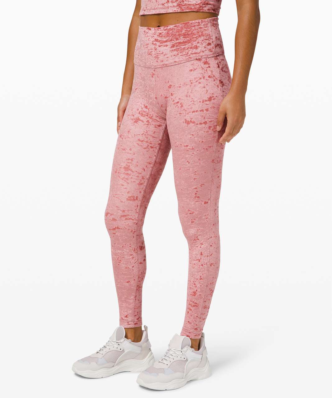 Pink Serpent HW Velvet Leggings - Limited