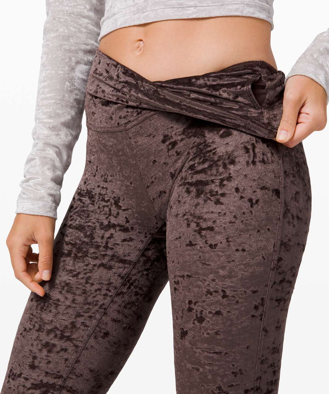 Lululemon Wunder Lounge High-Rise Tight 28 *Crushed Velvet - French Press  - lulu fanatics