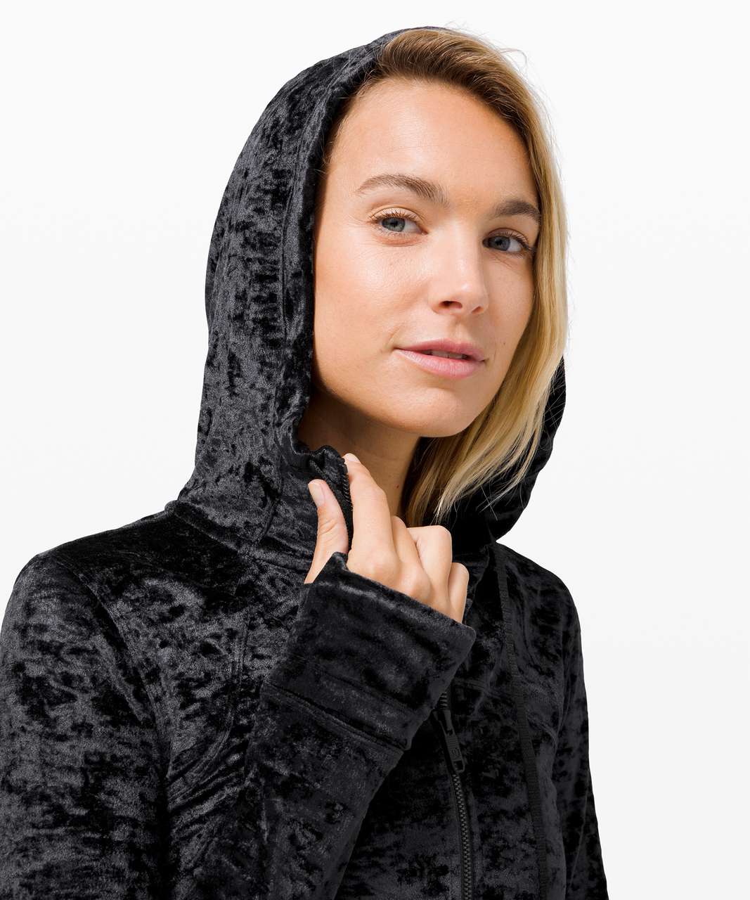 Lululemon Hooded Define Jacket *Crushed Velvet - Black