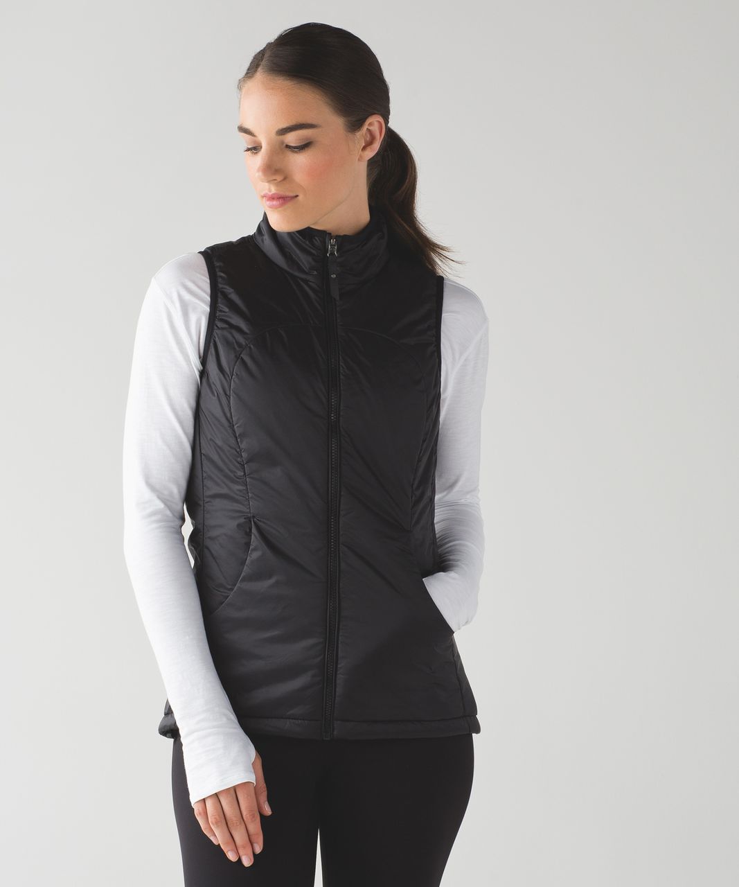 black lululemon vest