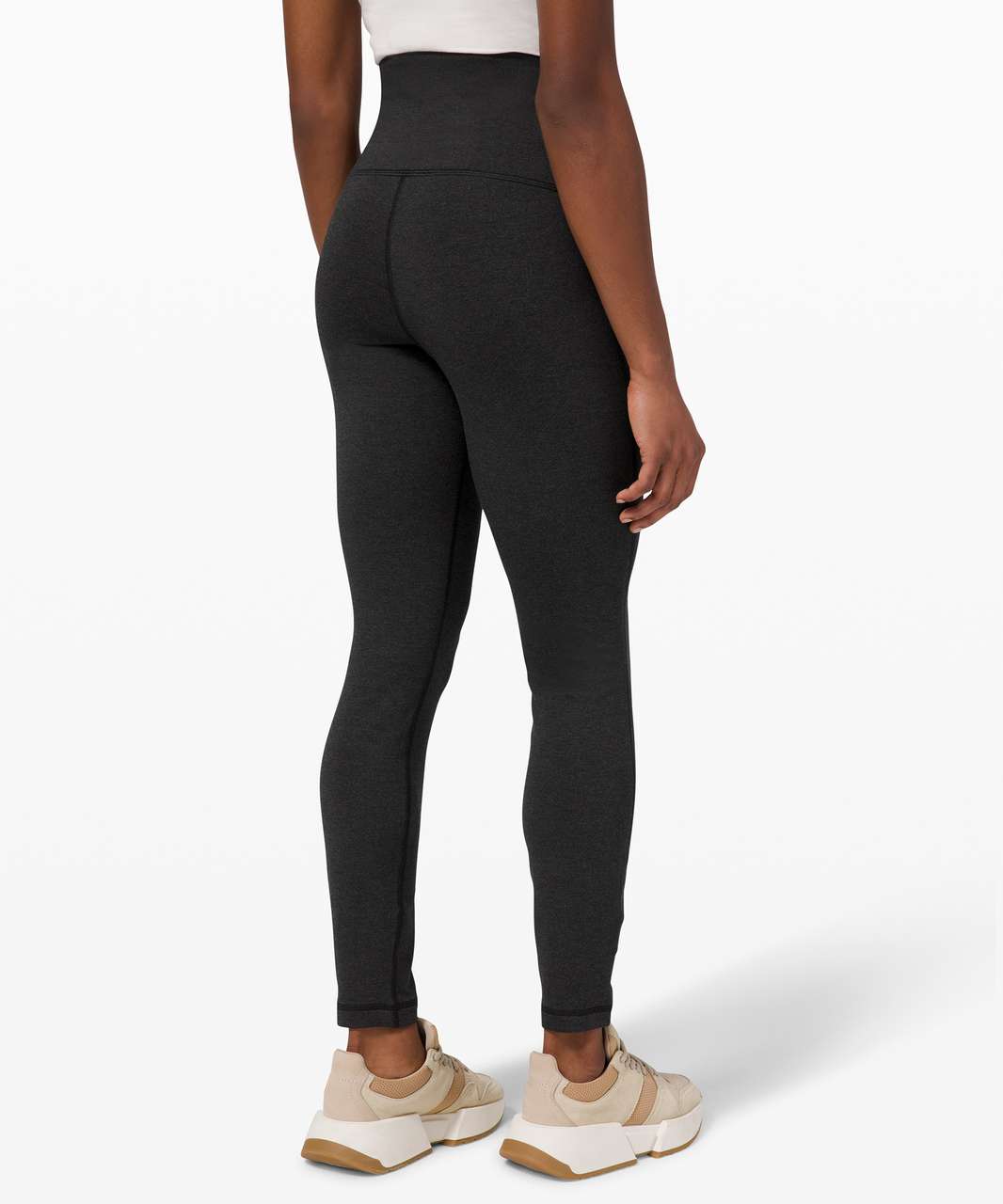 Lululemon Wunder Under Low-Rise Tight *28 - Heathered Herringbone  Heathered Black Black - lulu fanatics