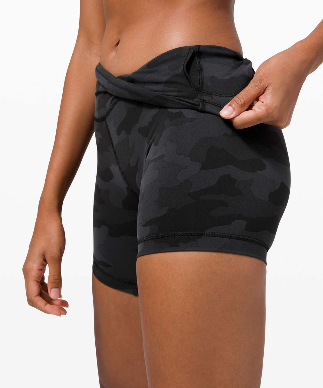 Lululemon Wunder Train High-Rise Short 6" - Heritage 365 Camo Deep Coal Multi