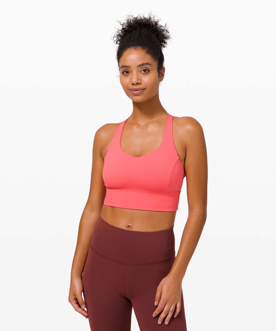 Lululemon Free To Be Serene Bra Long Line *Light Support, C/D Cup - Watermelon Red