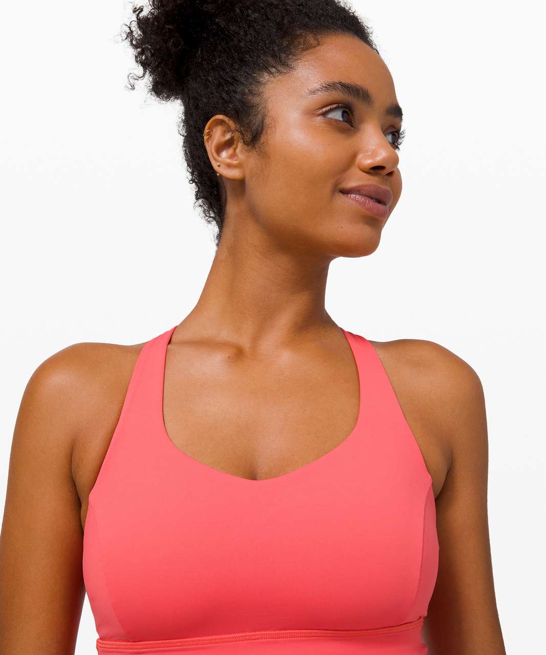 Lululemon Free To Be Serene Bra Long Line *Light Support, C/D Cup - Watermelon Red