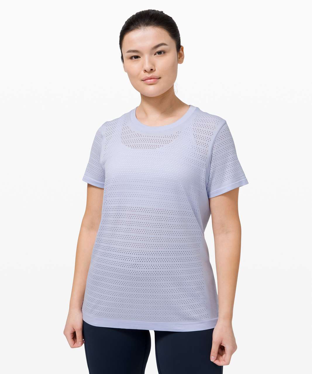 Lululemon Swiftly Breathe Short Sleeve - True Navy / White - lulu