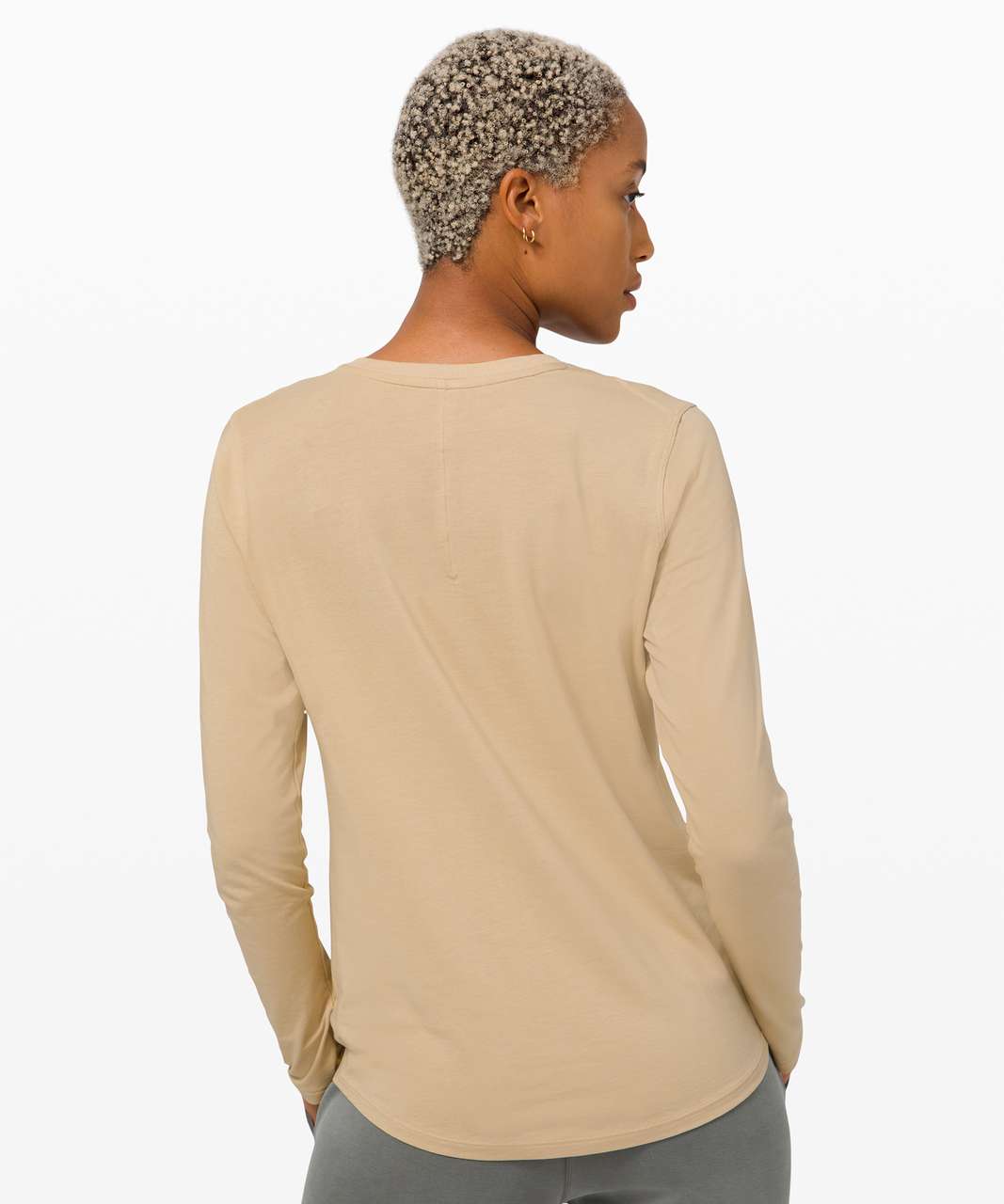 Lululemon Ever Ready Long Sleeve Size 10 Willow Green WLWG 02194 