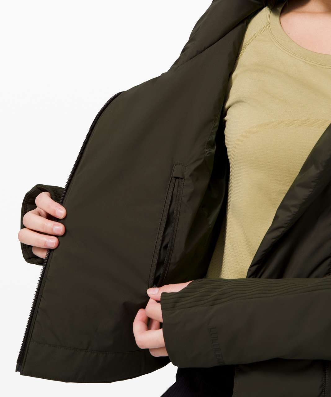 LULULEMON Dark Olive City Sleek Jacket — Size 2 for Sale in New