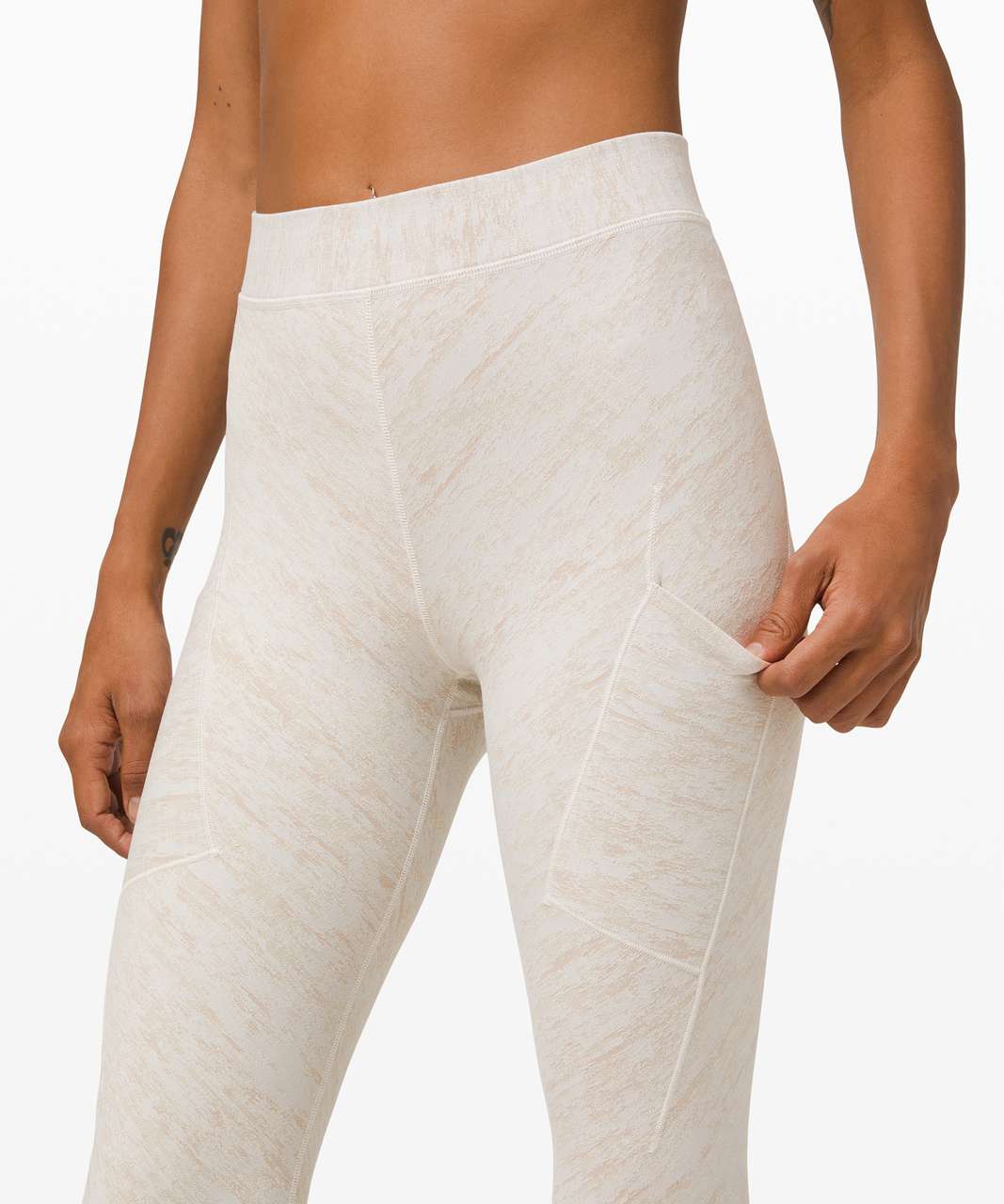 Lululemon Tulua Tight *lululemon lab - Mosaic Mirage Jacquard Antique White Vapor