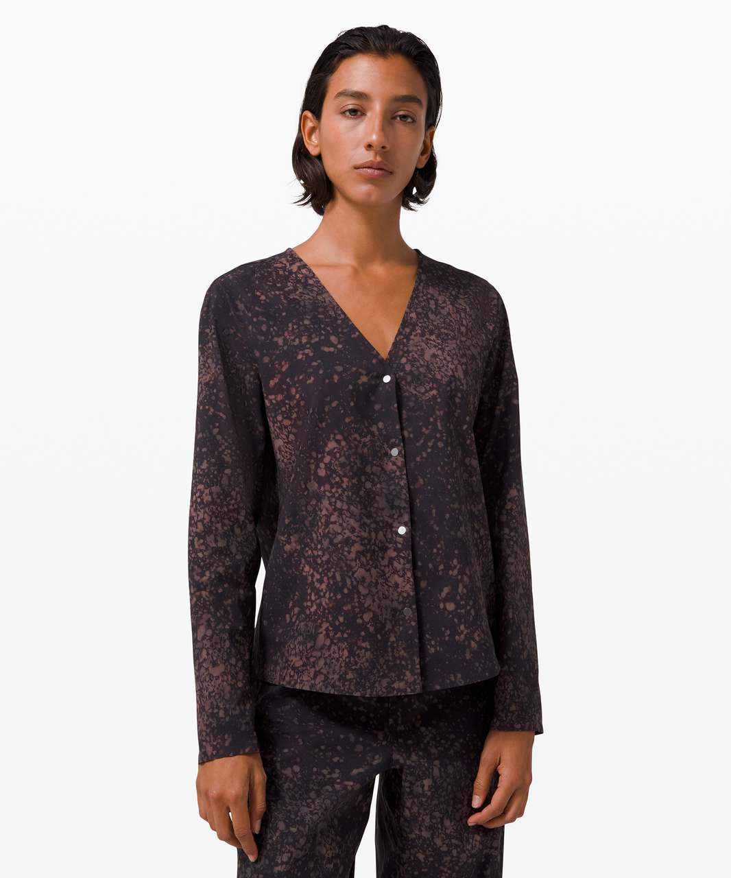 Lululemon Azal Long Sleeve *lululemon lab - Planet Surface Ashen Rose Multi