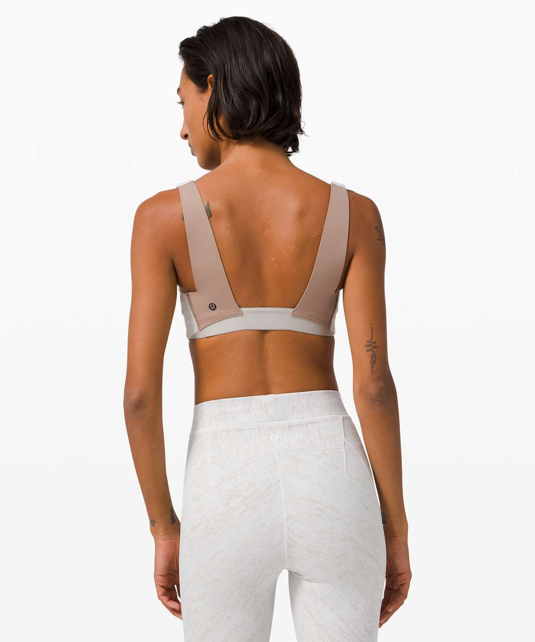 Lululemon Tulua Bra *lululemon lab - Mosaic Mirage Jacquard Antique White  Vapor - lulu fanatics