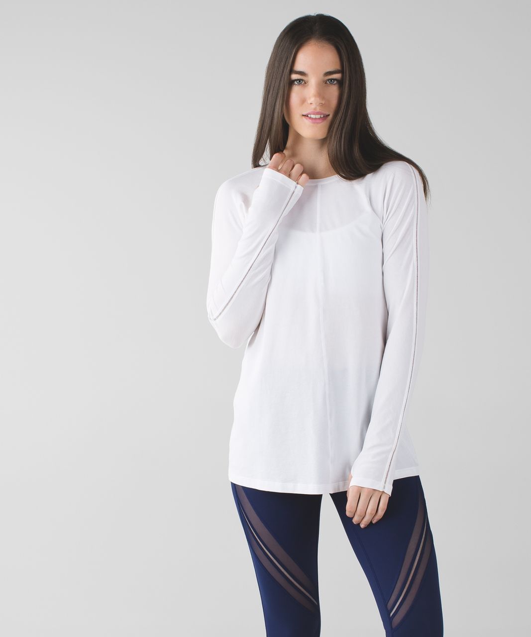 Lululemon Trapeze Long Sleeve - White