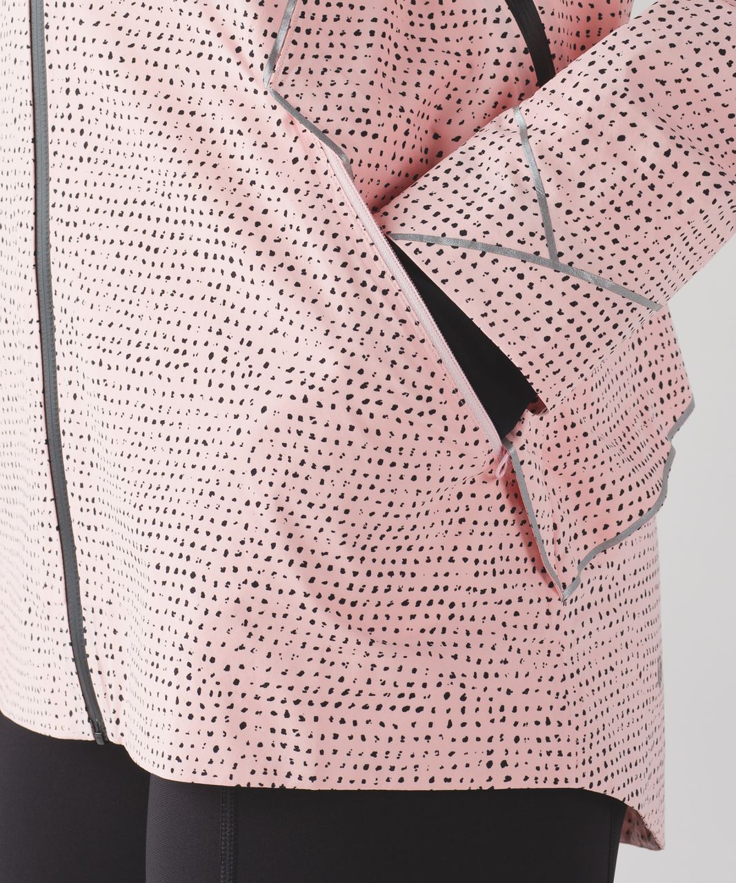 Lululemon Runaway Jacket - Speckle Dot Parfait Pink Black