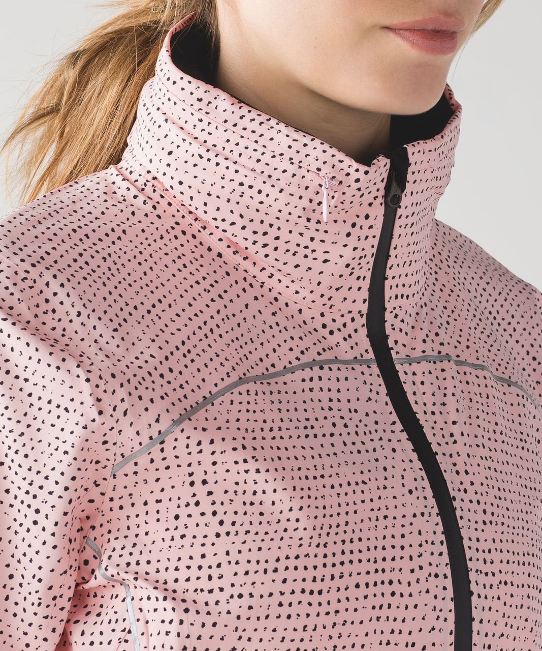 Lululemon Runaway Jacket - Speckle Dot Parfait Pink Black