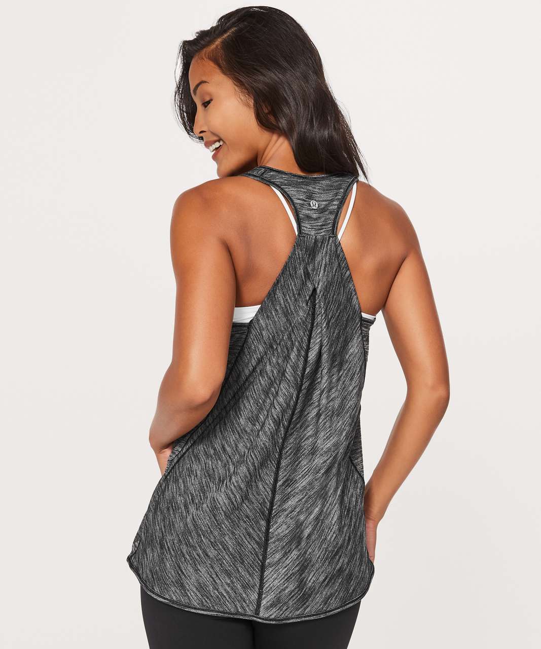 Lululemon In Training Tank - Heathered Black - lulu fanatics