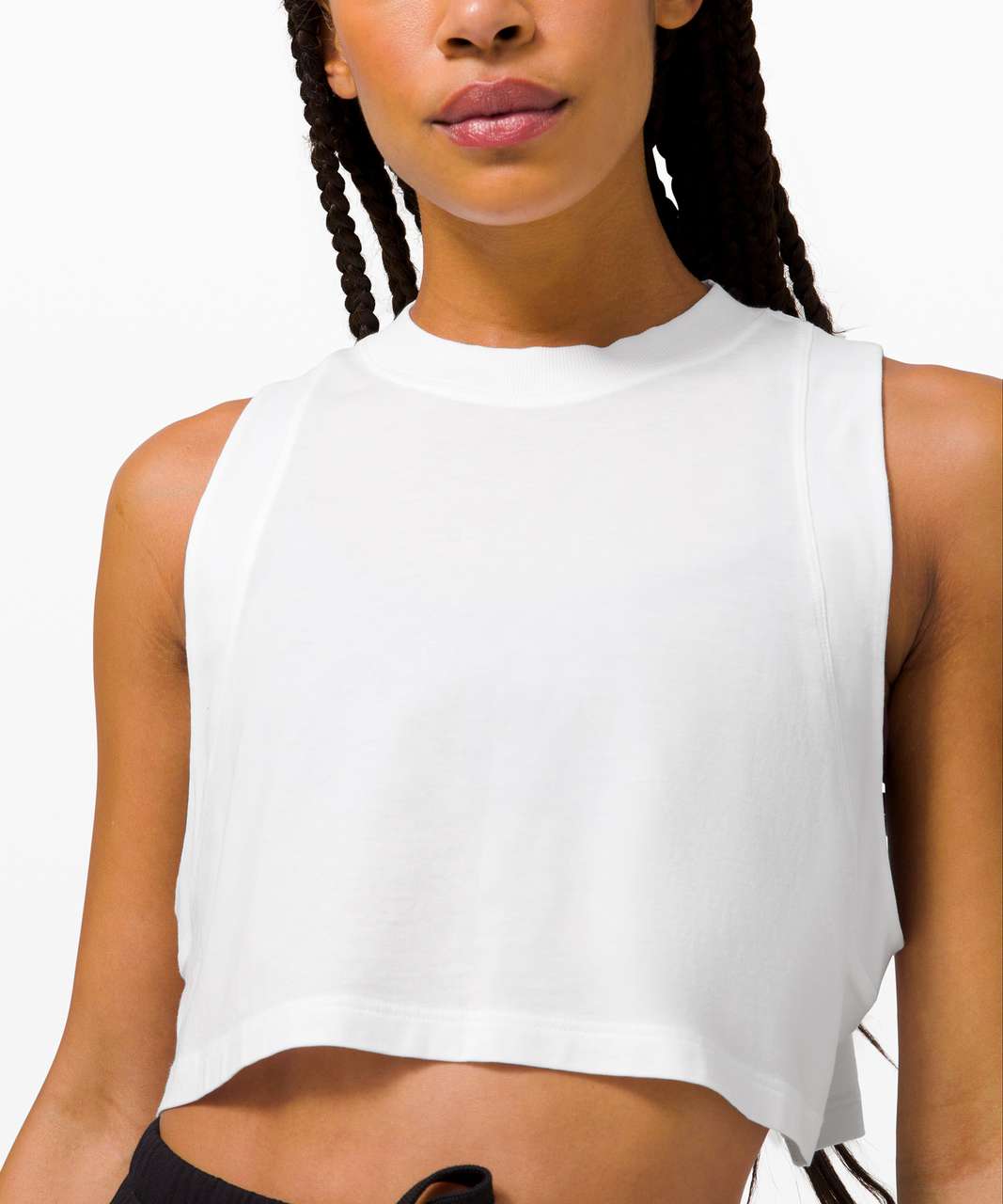 Lululemon All Yours Crop Tank - White