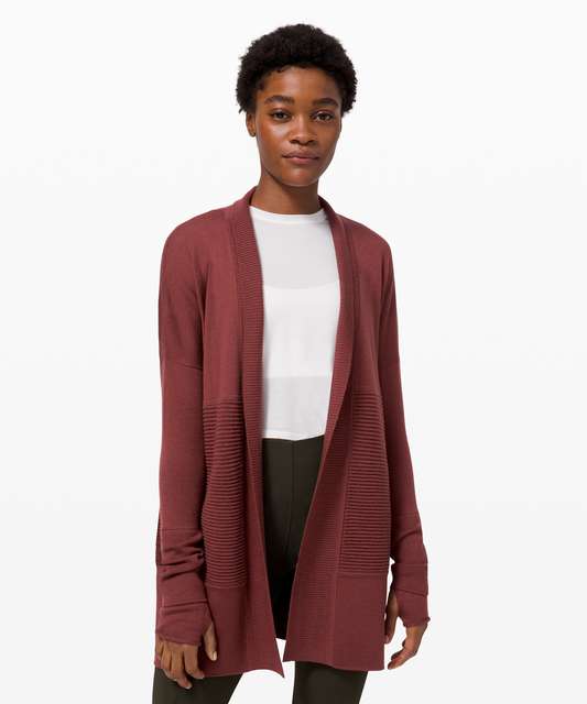 Lululemon Sit In Lotus Wrap II - Black Cherry - lulu fanatics