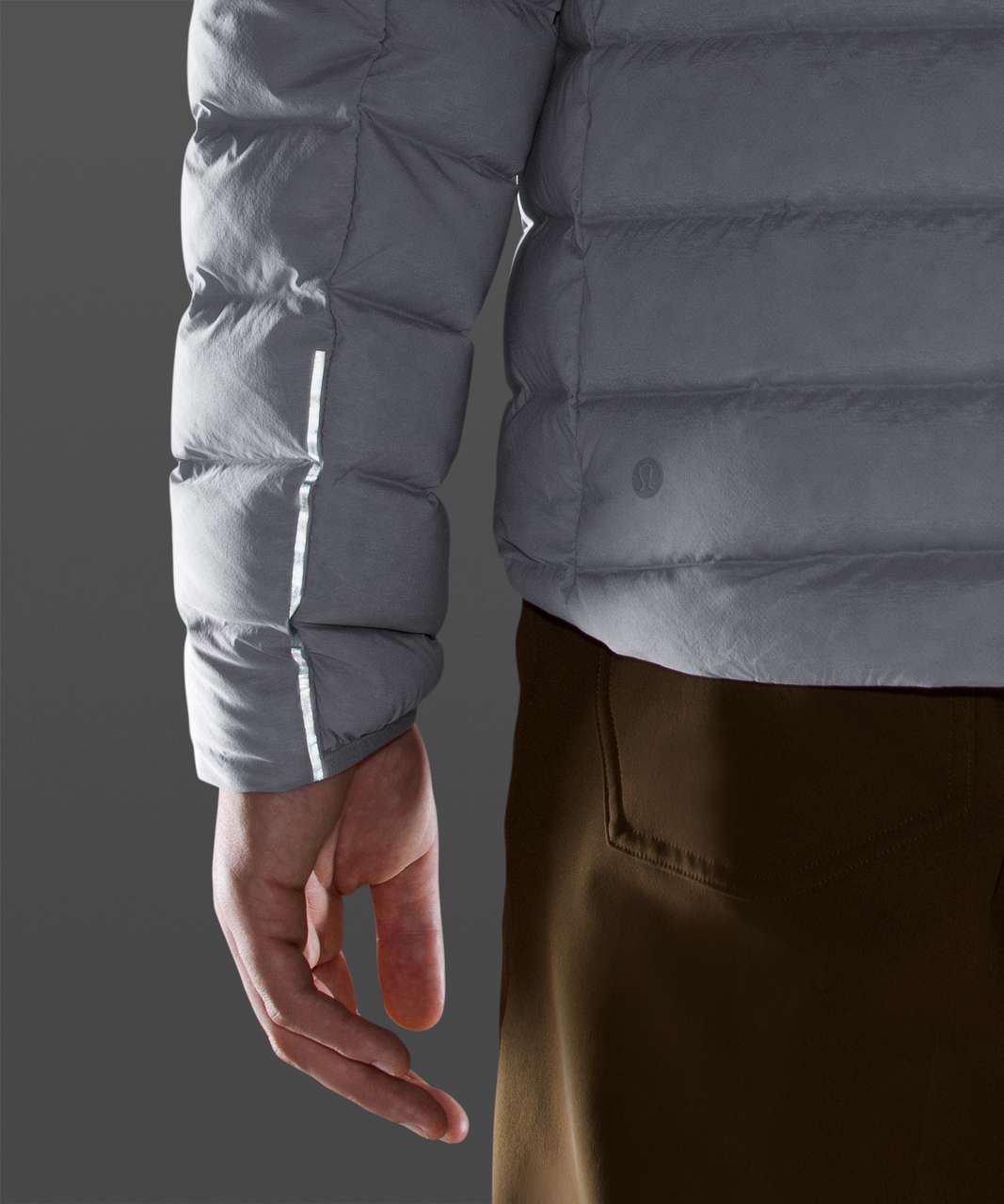 Lululemon Navigation Stretch Down Jacket - Silver Drop