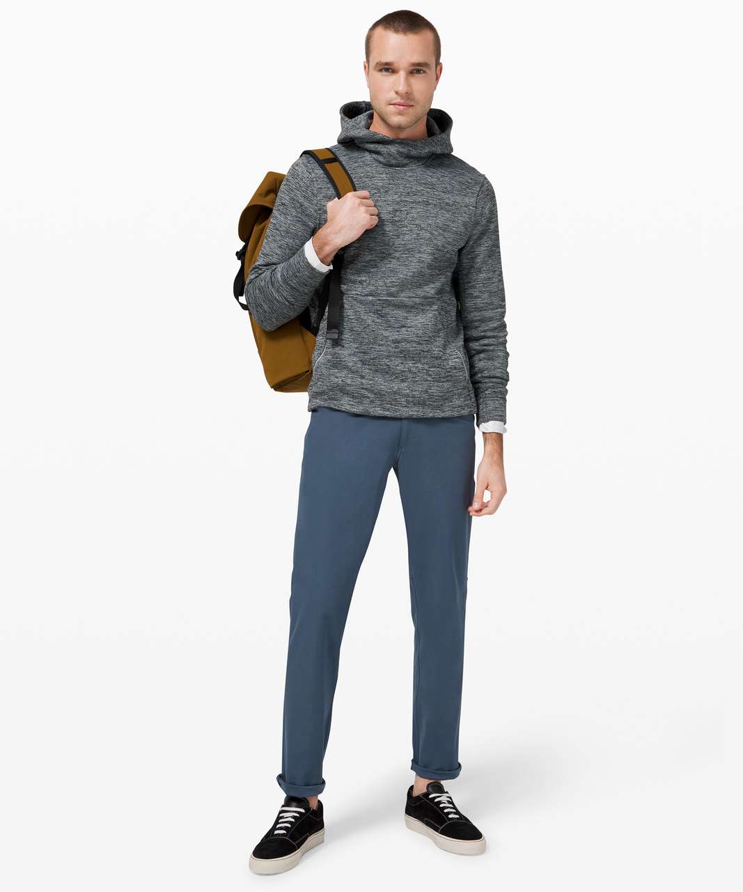 Lululemon Welterweight Hoodie - Heathered Silver Drop / Black