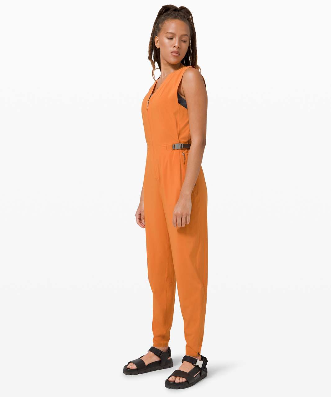 Lululemon Sarala Jumpsuit *lululemon lab - True Tangerine