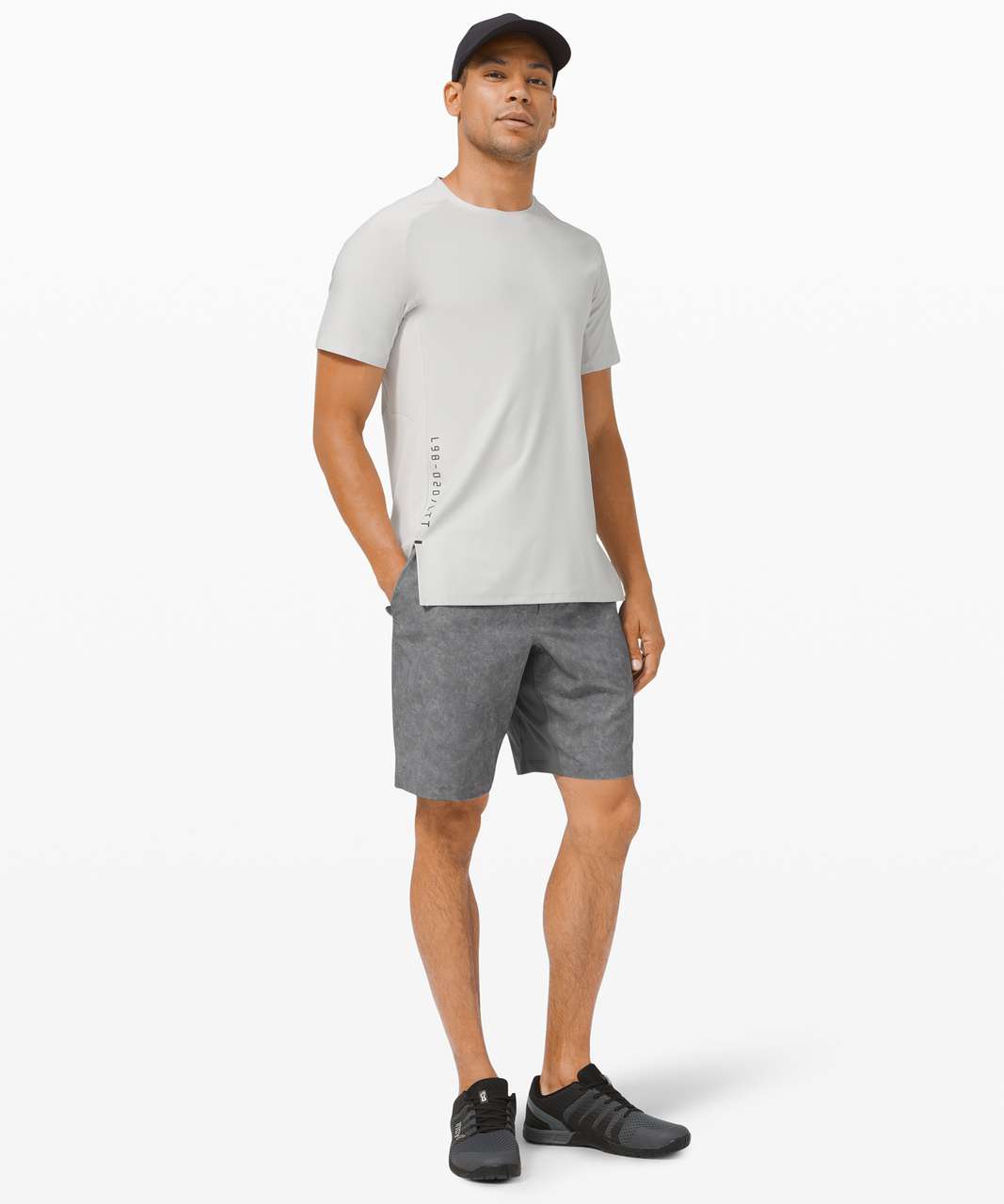 Shop Lululemon Shorts Outlet Online - Gravel Dust Asphalt Grey