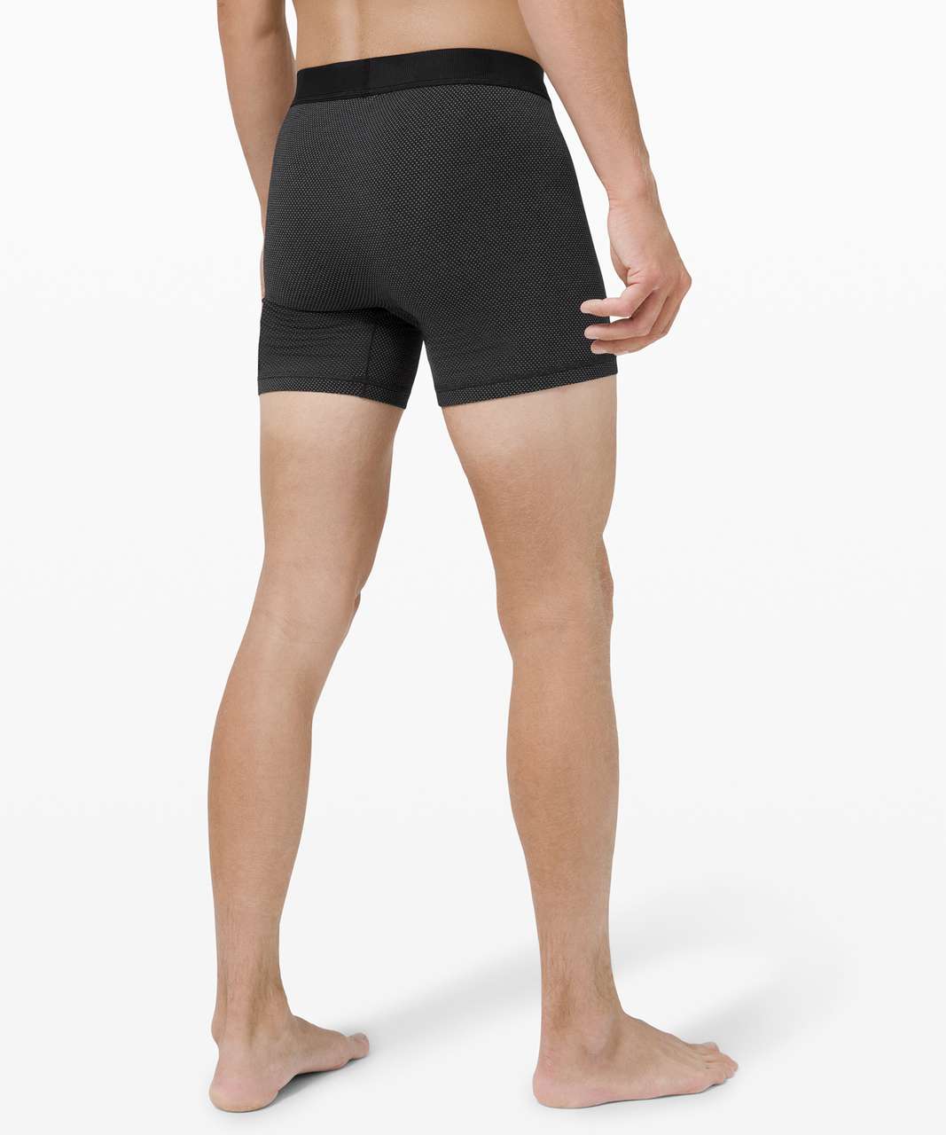 Lululemon Always in Motion Boxer Mesh - Heathered Core Black